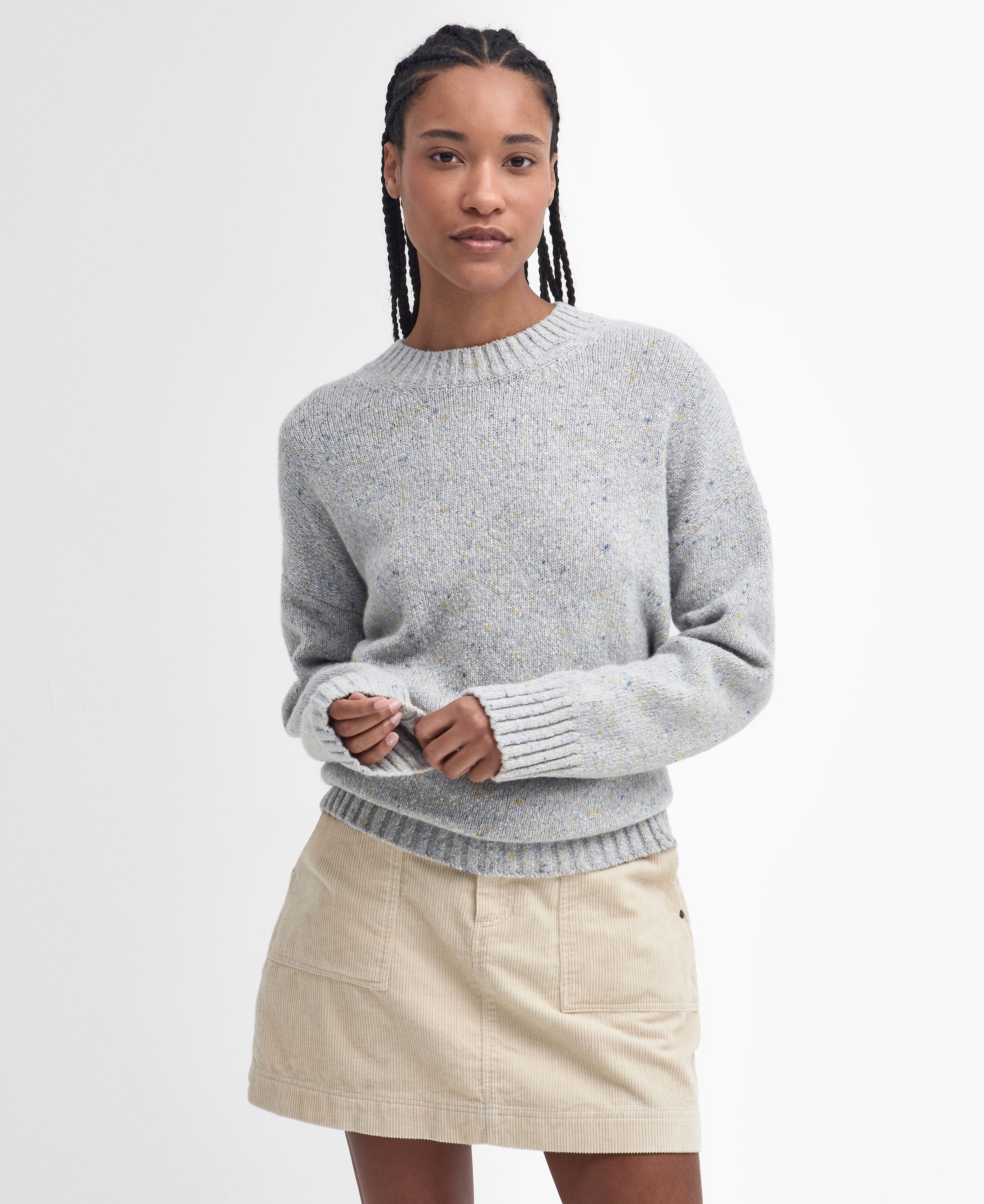 Lavensdale Crew Knitted Jumper - Pearl Blue