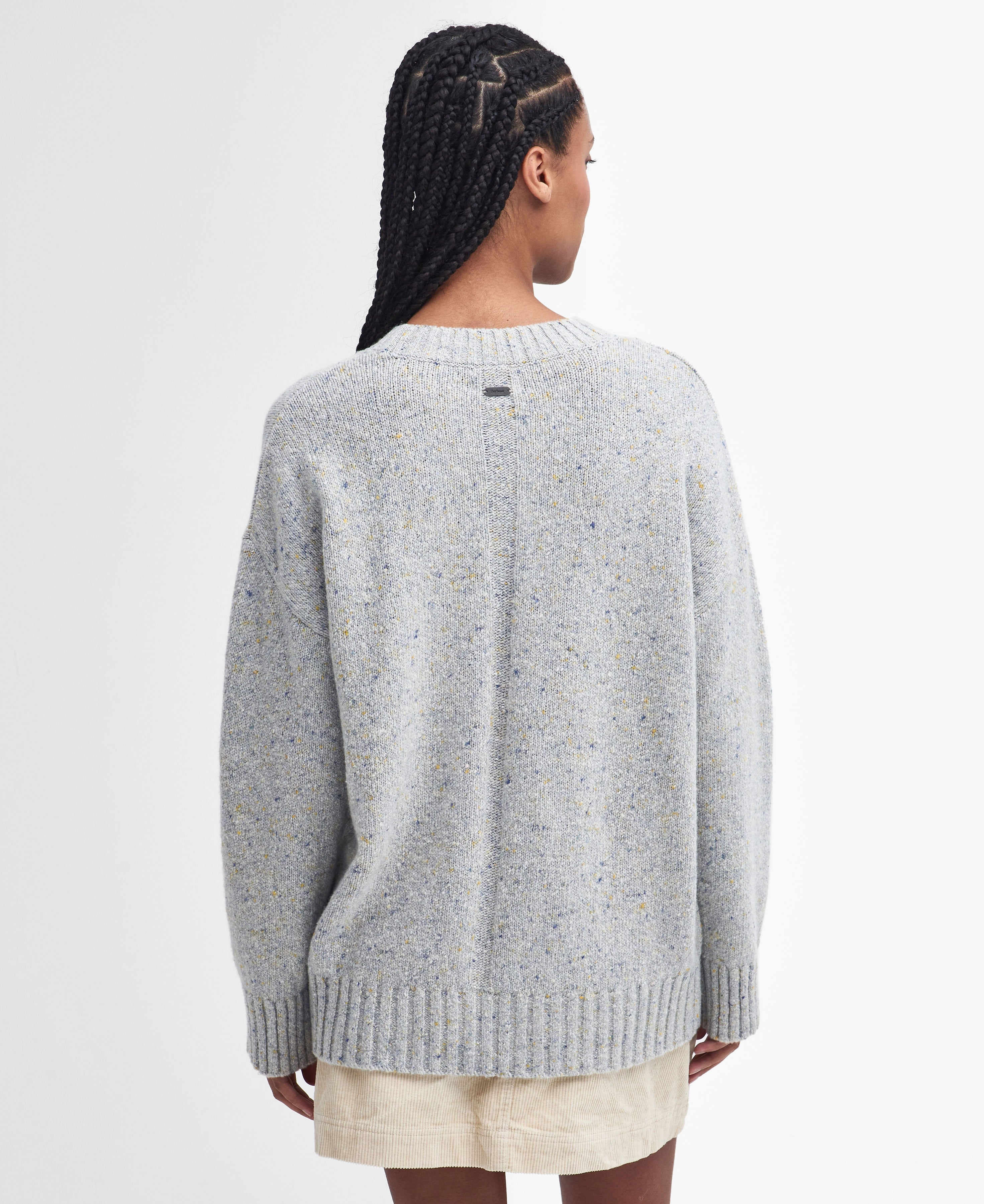 Lavensdale Crew Knitted Jumper - Pearl Blue