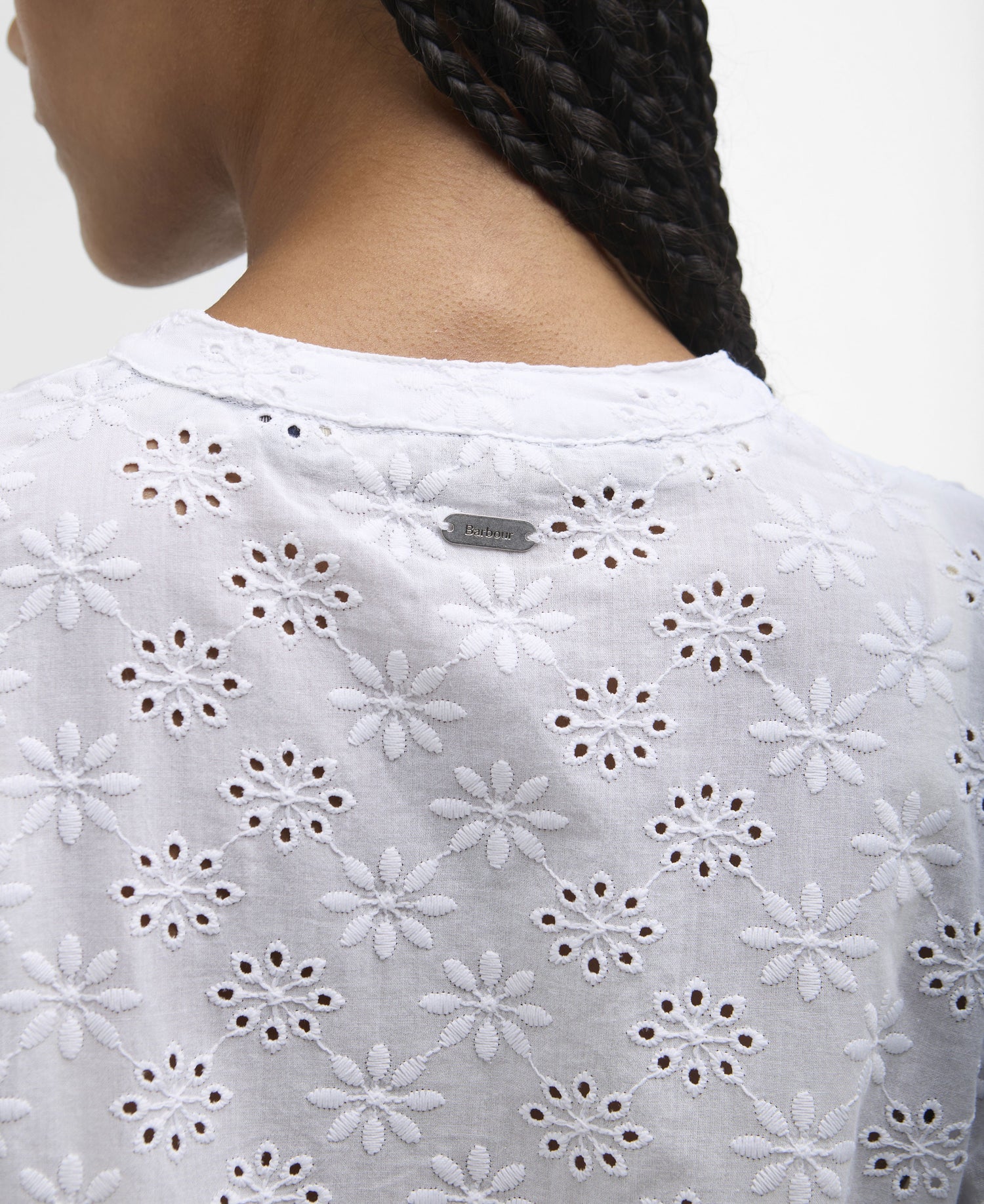 Layla Broderie Anglaise Shirt - White