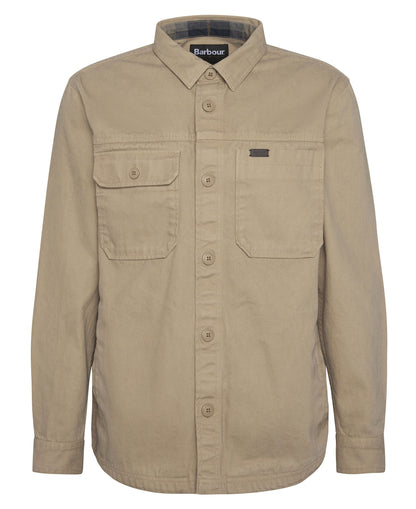 Lingfield Canvas Overshirt - Dark Stone