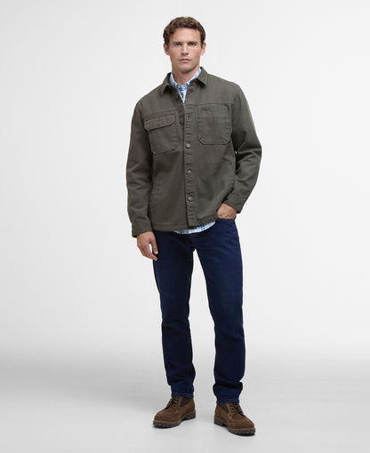 Lingfield Canvas Overshirt - Fern