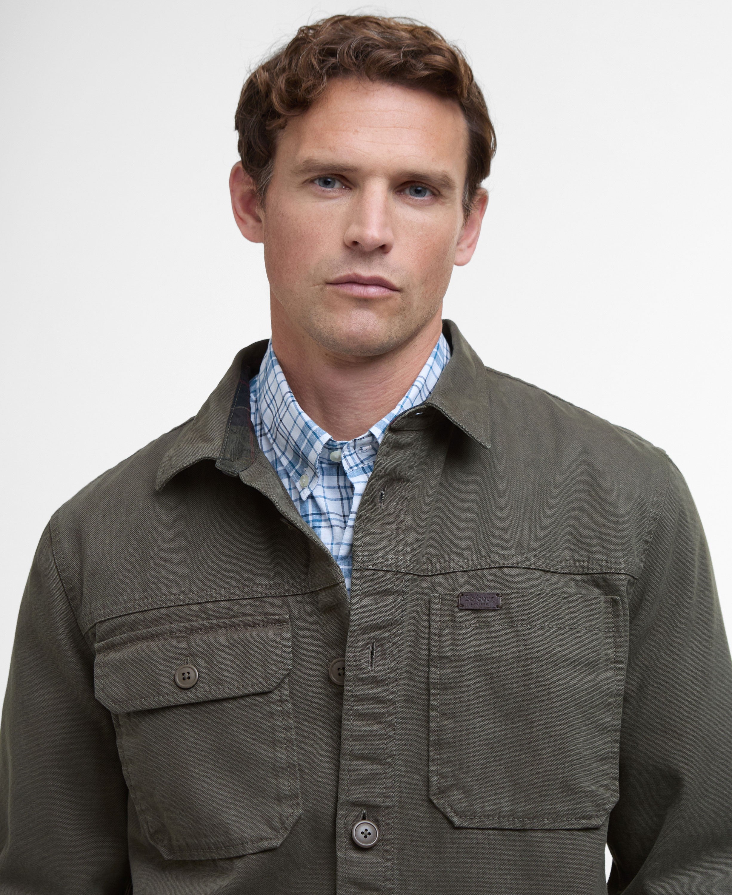 Lingfield Canvas Overshirt - Fern