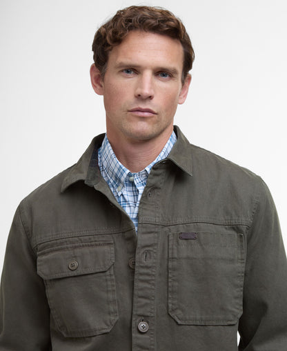 Lingfield Canvas Overshirt - Fern