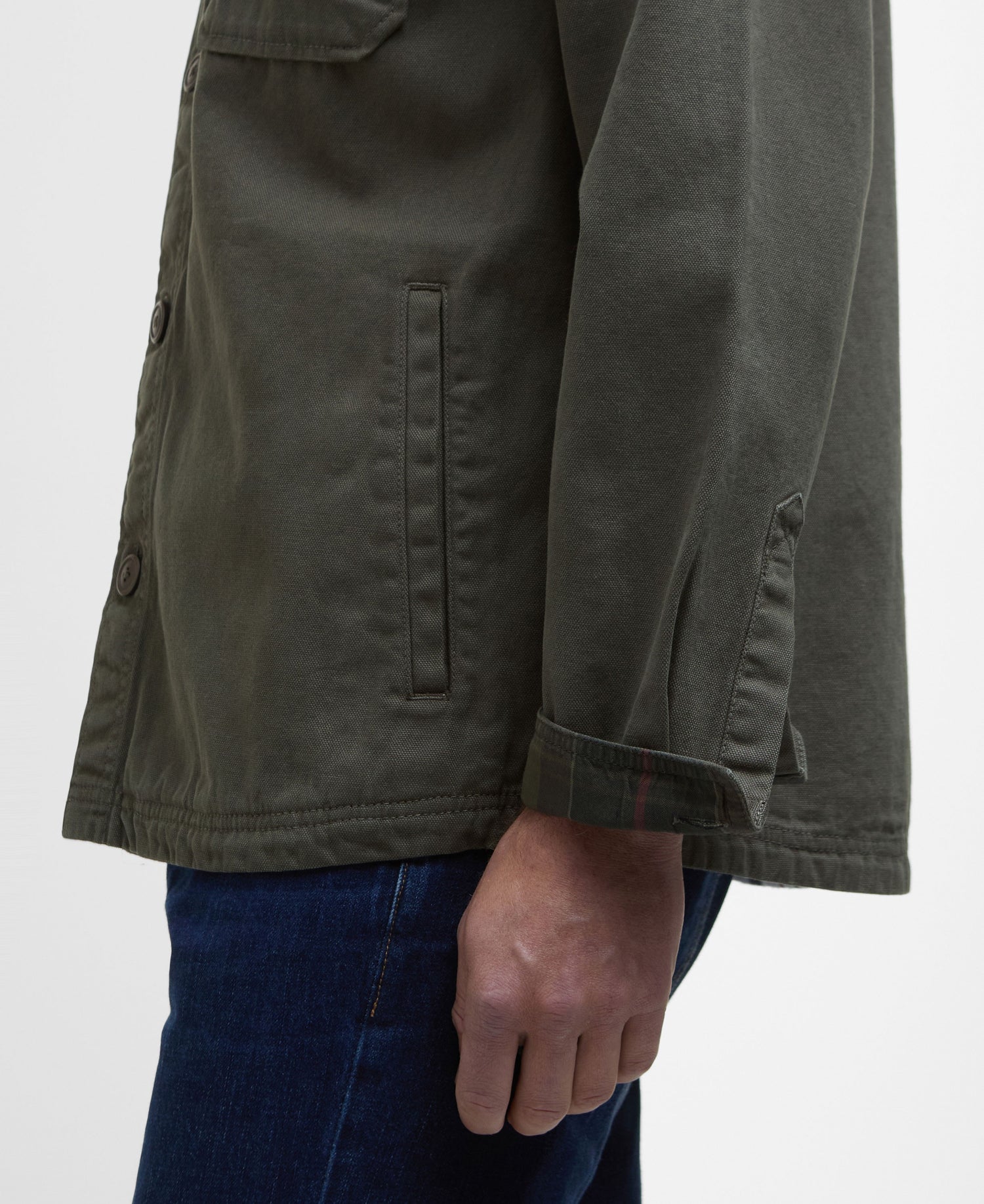 Lingfield Canvas Overshirt - Fern