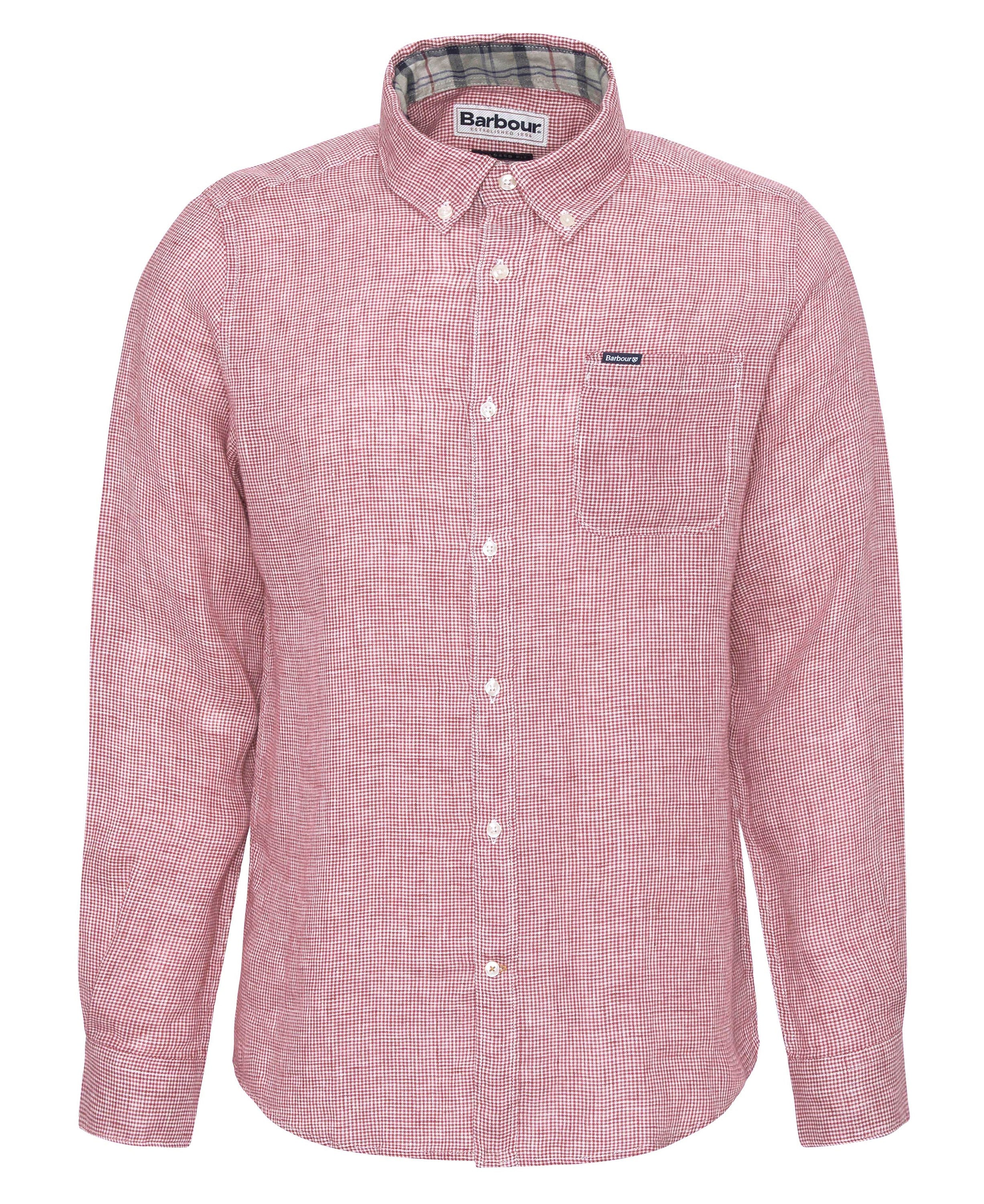 Linton Tailored Shirt - Red Spice