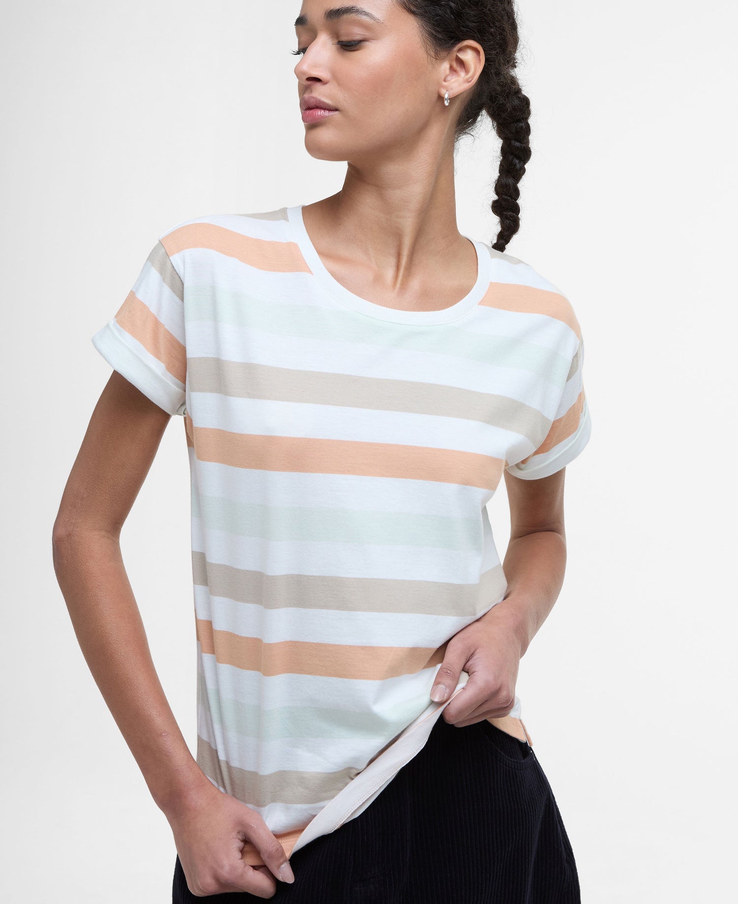 Lyndale Top - Toast Stripe