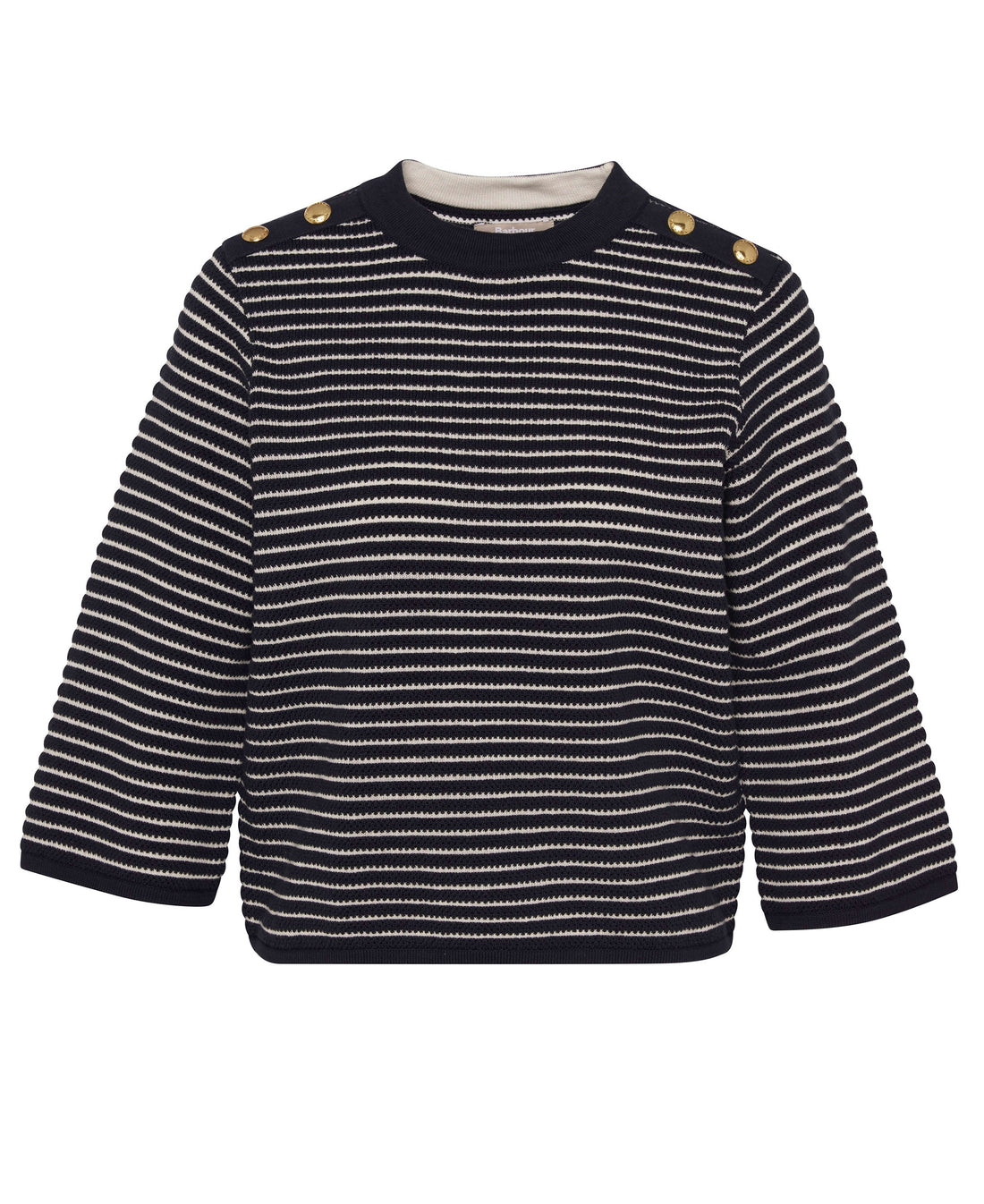 Macy Knitted Jumper - Dark Navy Stripe