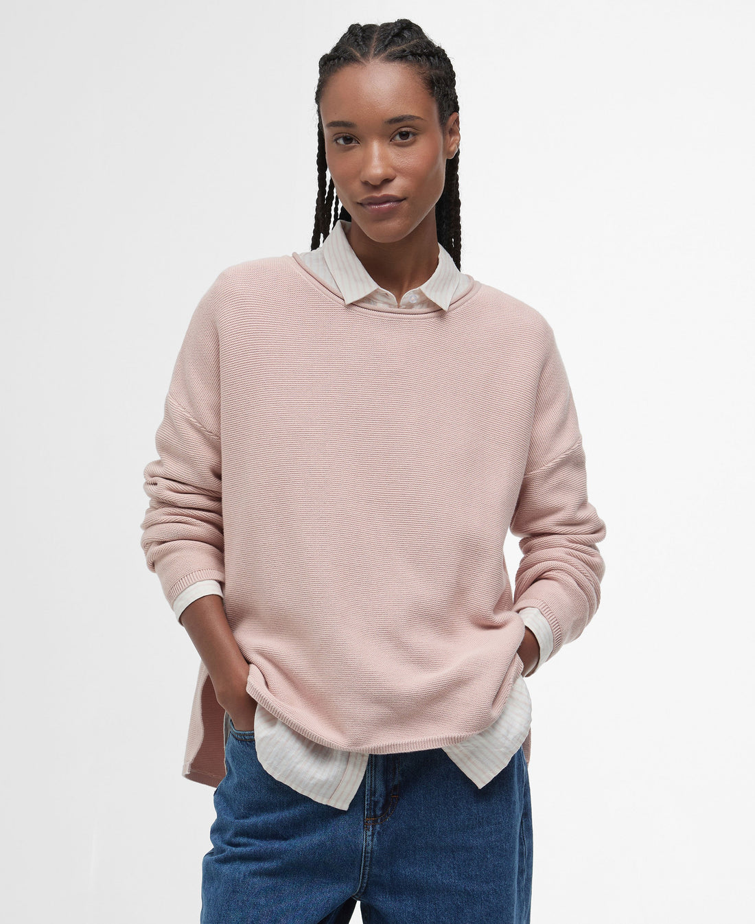 Marine Knitted Jumper - Primrose Pink