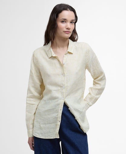 Marine Shirt - Limeade Stripe