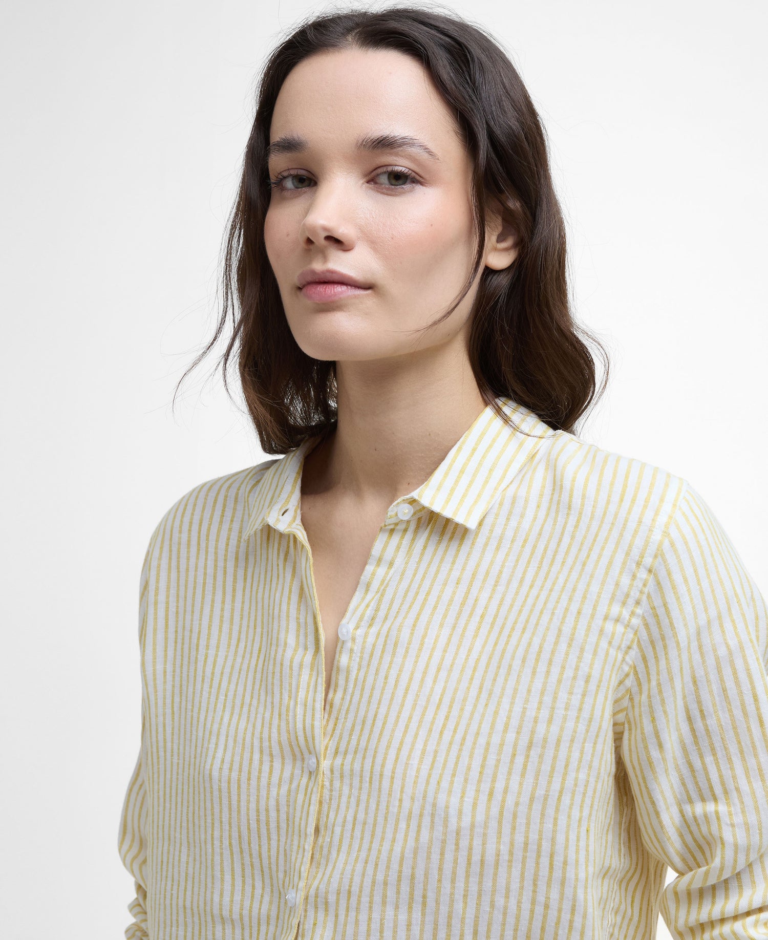 Marine Shirt - Limeade Stripe