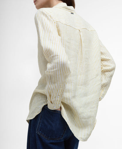 Marine Shirt - Limeade Stripe