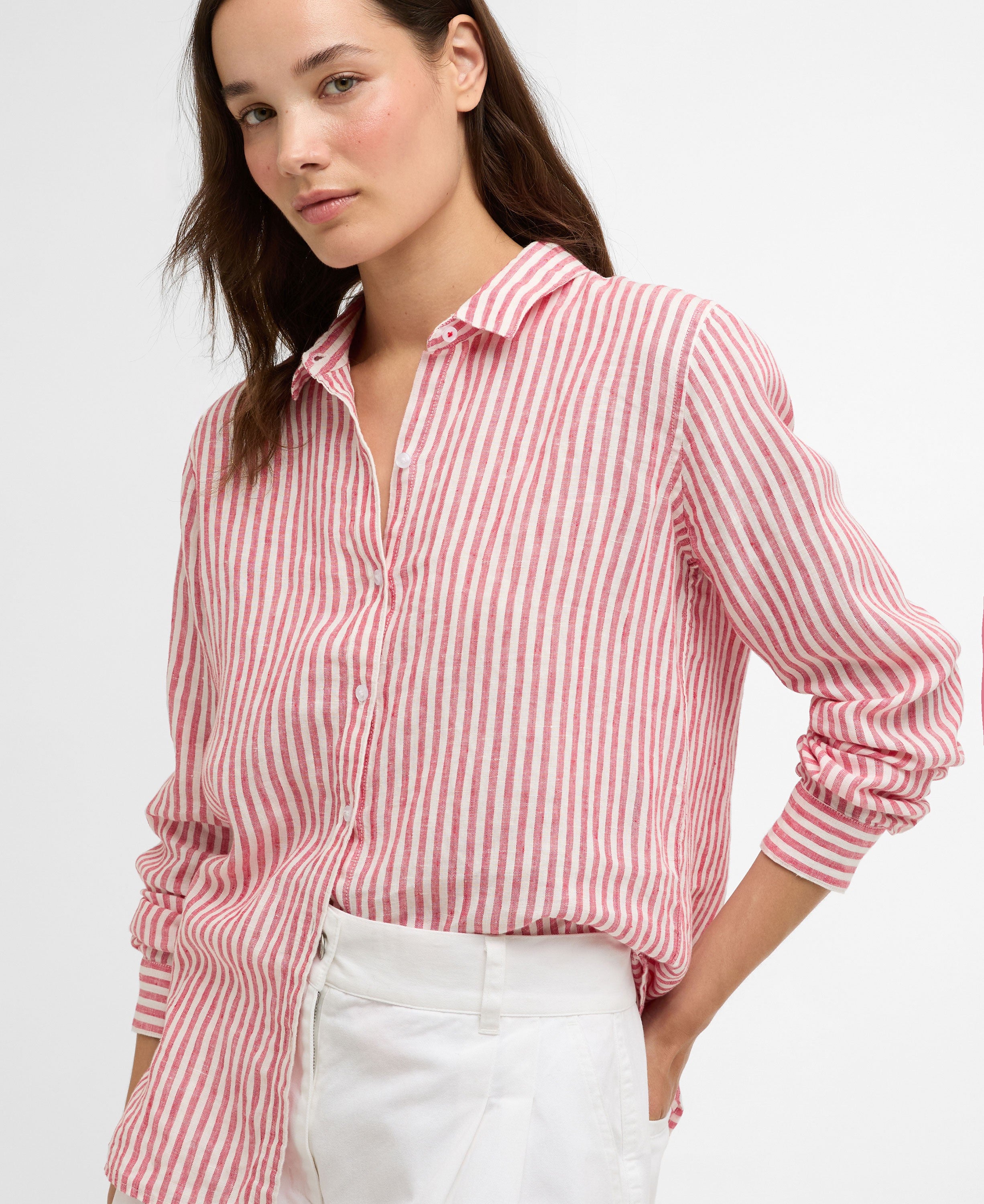 Marine Shirt - Poppy Red Stripe