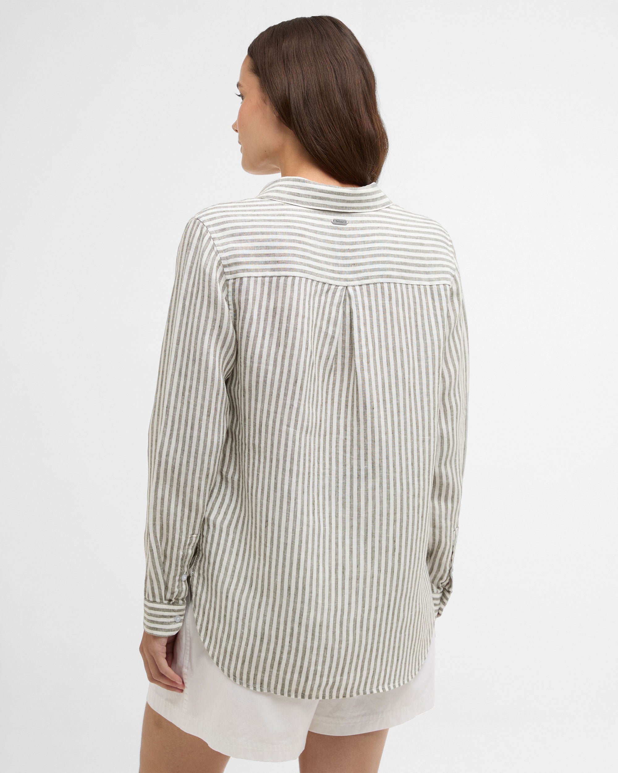 Marine Shirt - Dusky Khaki Stripe