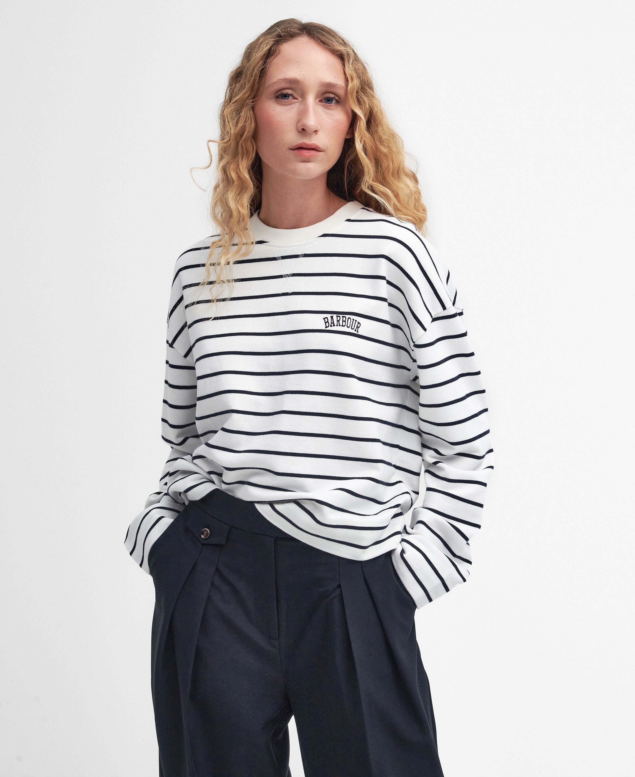 Marnie Sweatshirt - Cloud/Navy