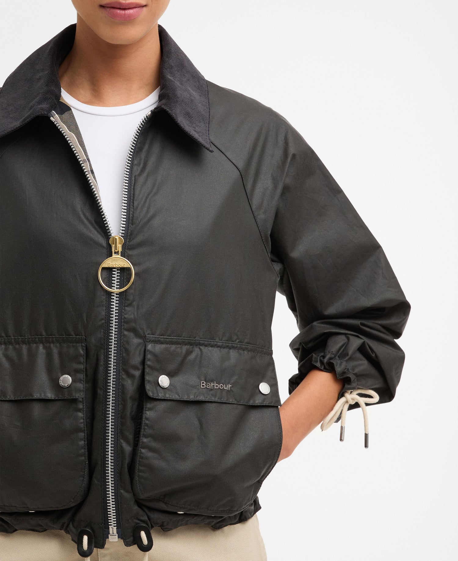 Marron Wax Jacket - Grey/Dress