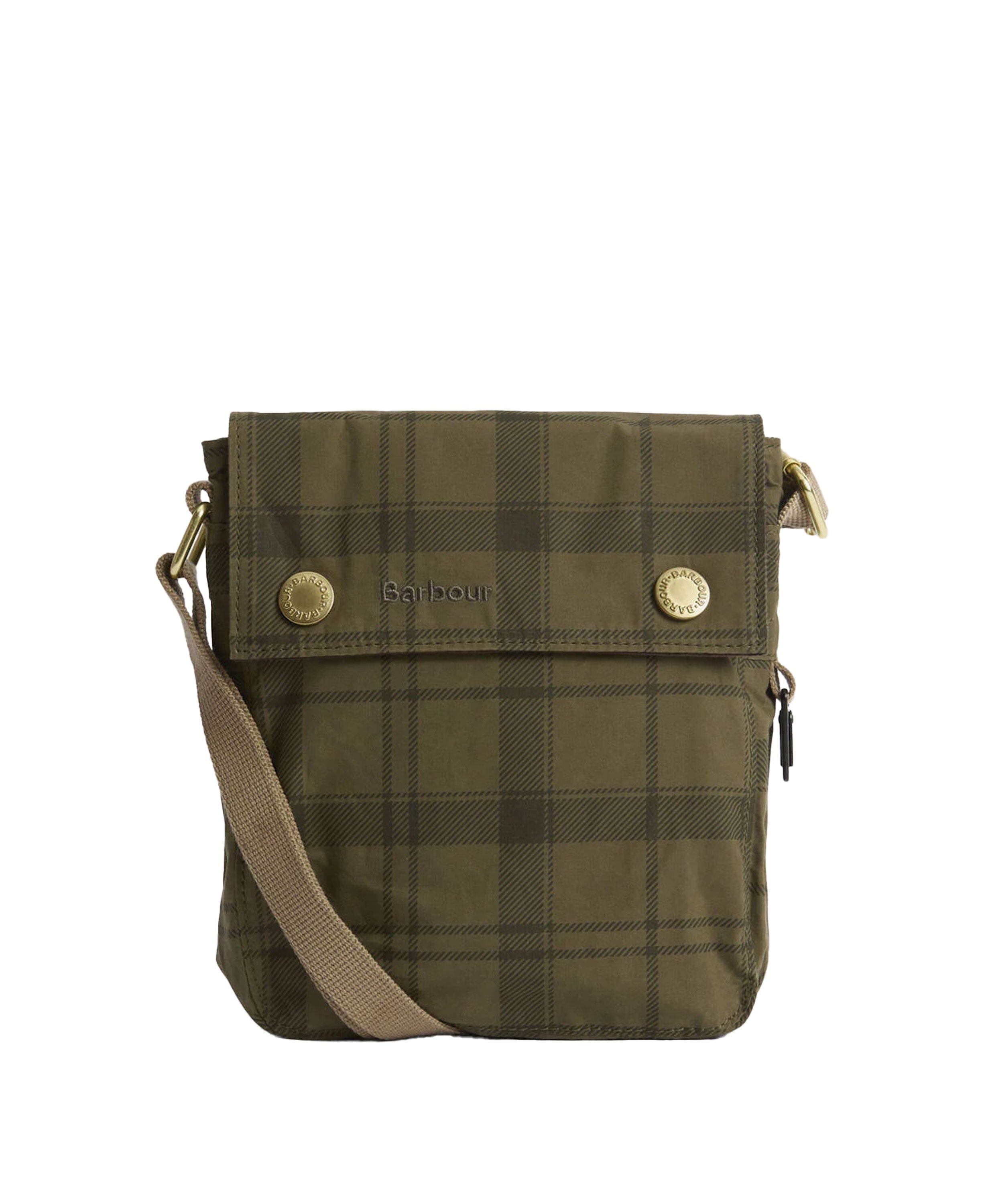 Transport Crossbody Bag - Dusky Green Tartan
