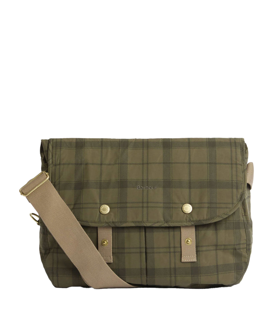 Transport Riever Crossbody Bag - Dusky Green Tartan