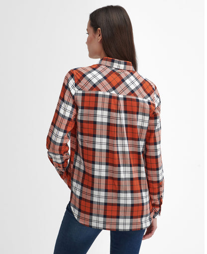 Moorland Check Shirt - Spiced Pumpkin/Navy Check