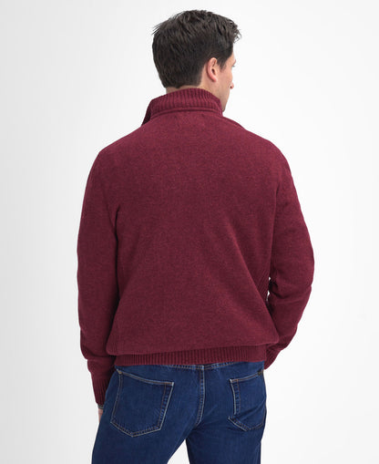 Nelson Essential Half Zip Knitted Jumper - Port