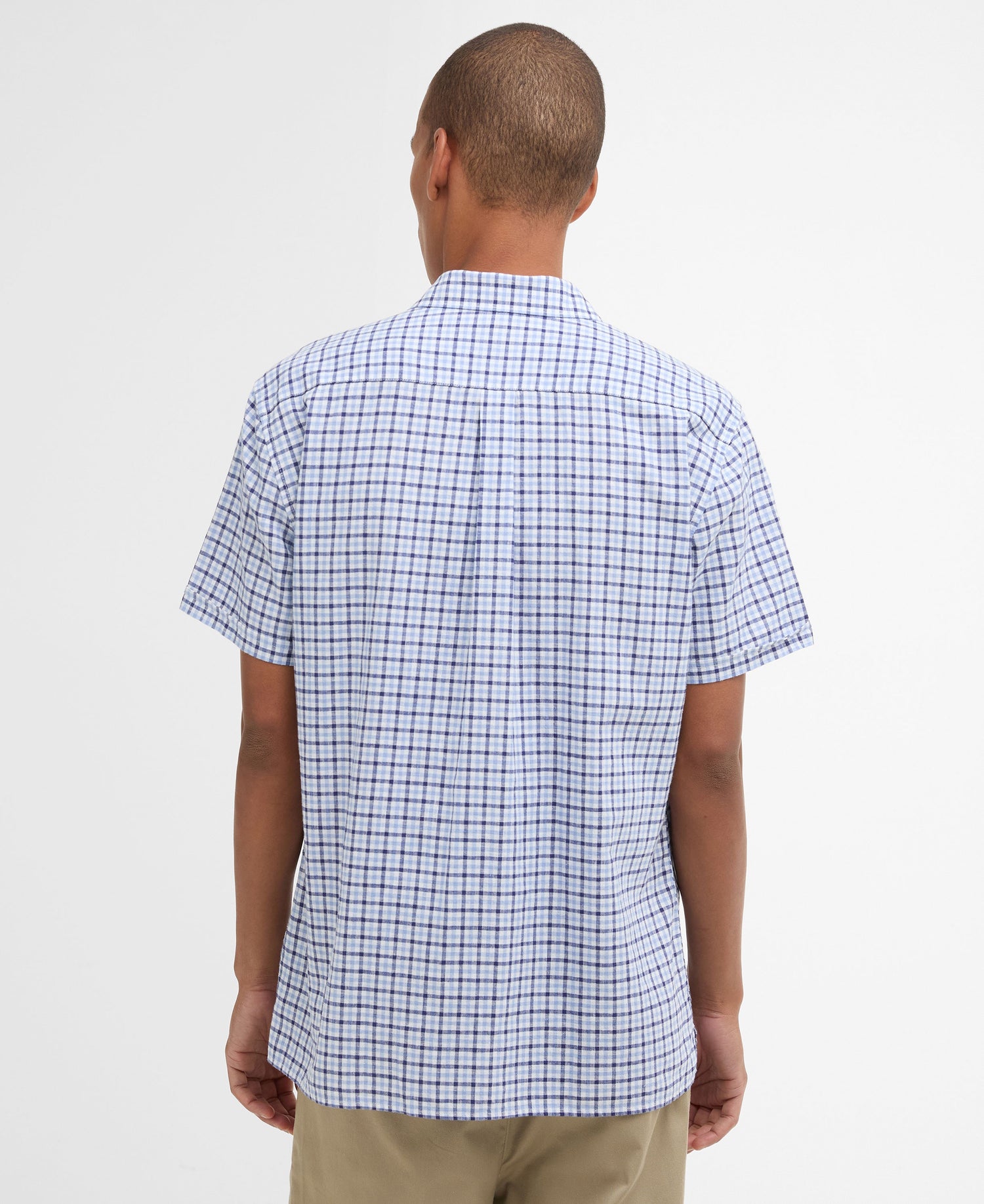Nelson Gingham Summer Fit Shirt - Blue