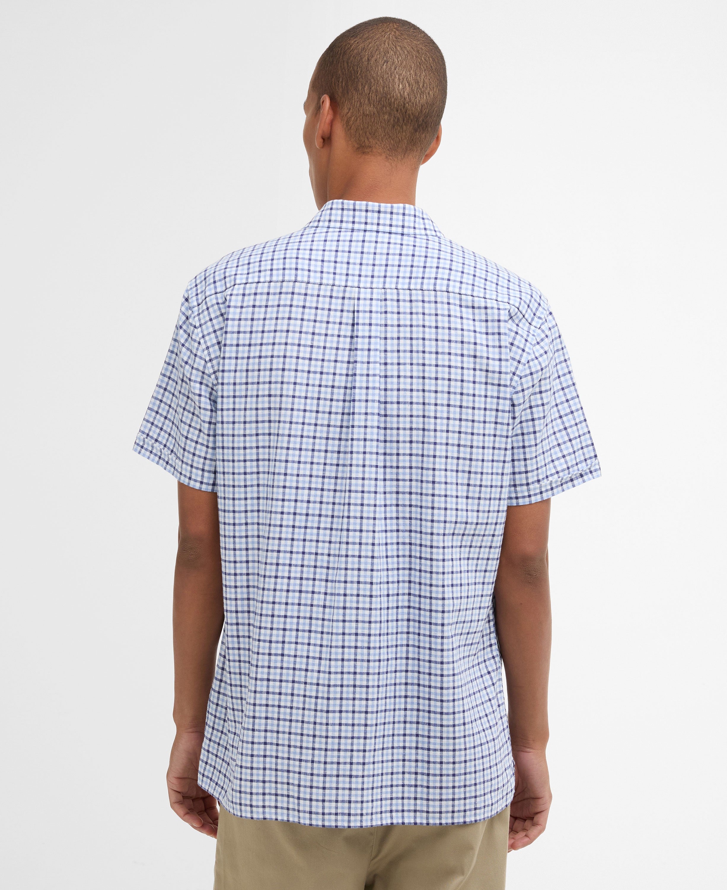 Nelson Gingham Summer Fit Shirt - Blue