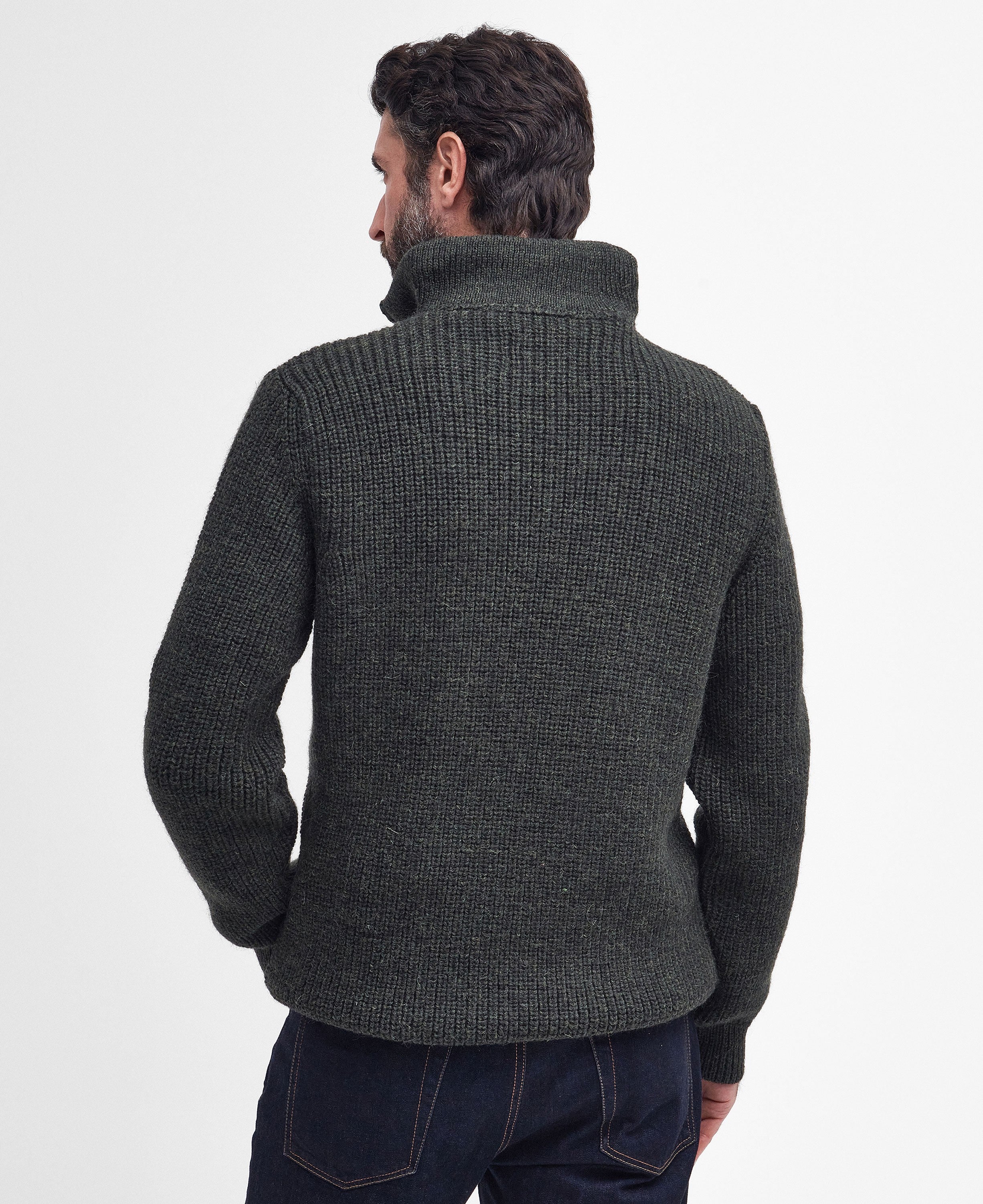 New Tyne Half Zip Jumper - Olive