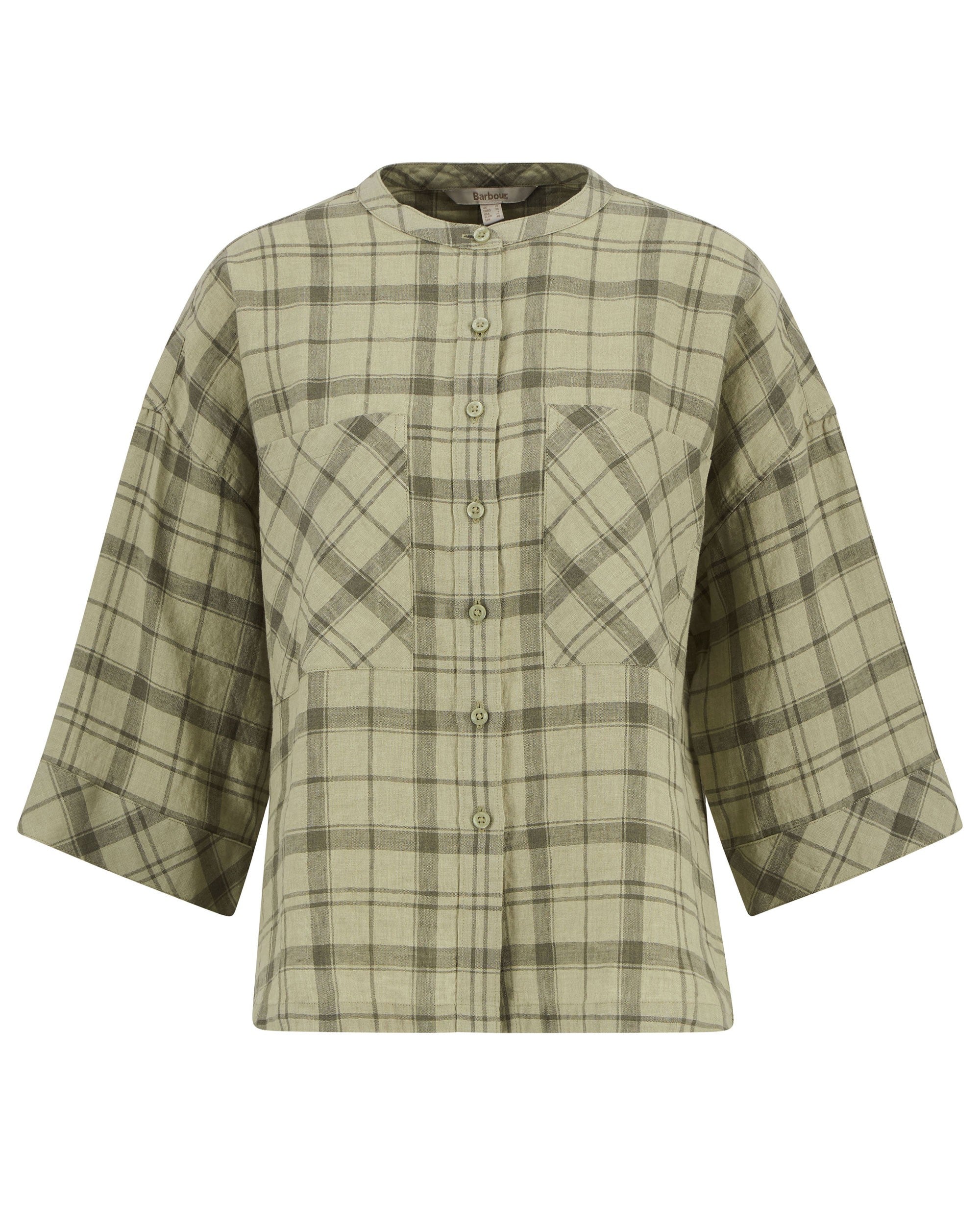 Orla Shirt - Sage Green Tartan