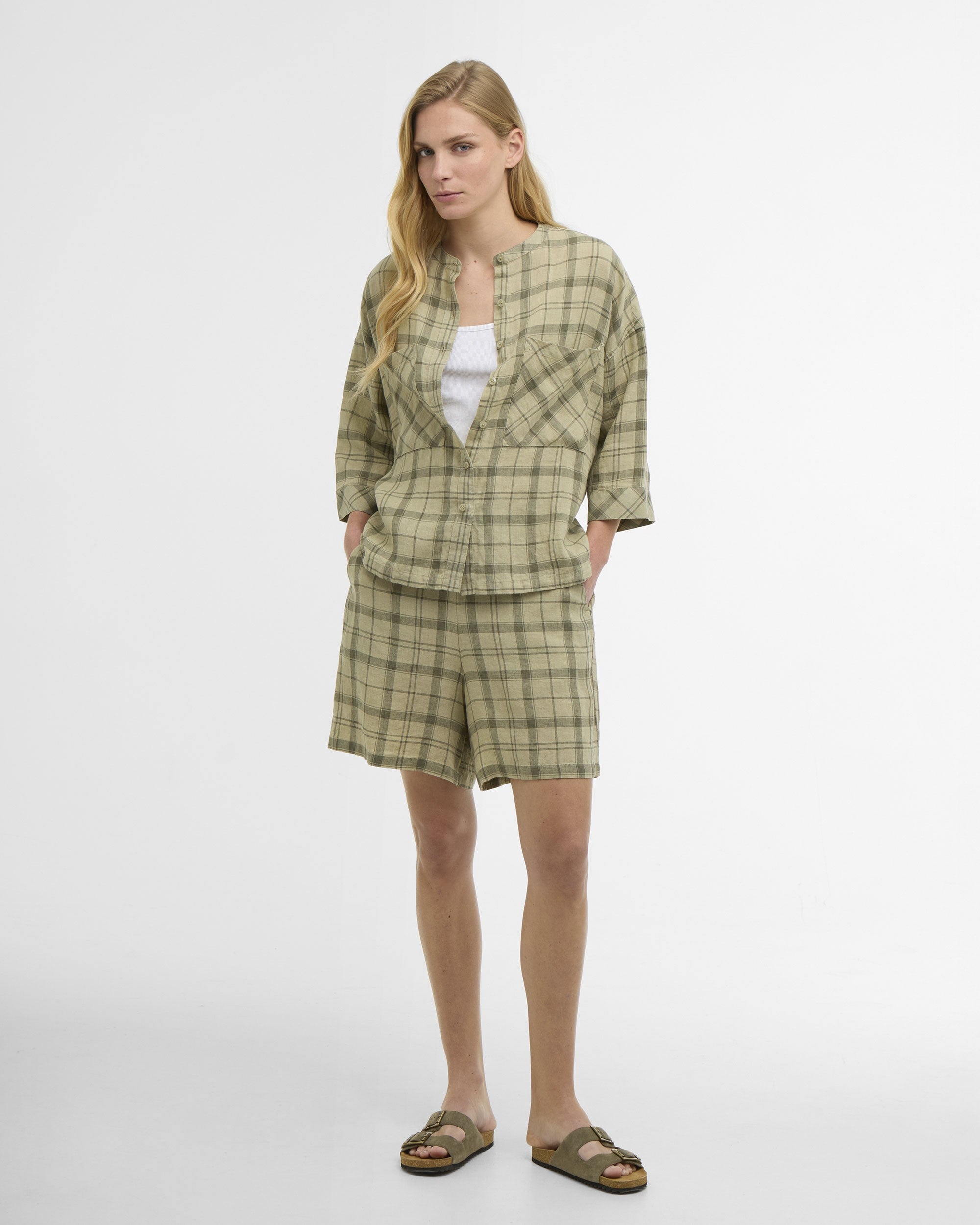 Orla Shirt - Sage Green Tartan