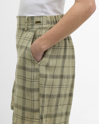 Orla Shorts - Sage Green Tartan