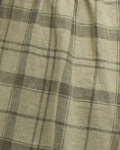 Orla Shorts - Sage Green Tartan
