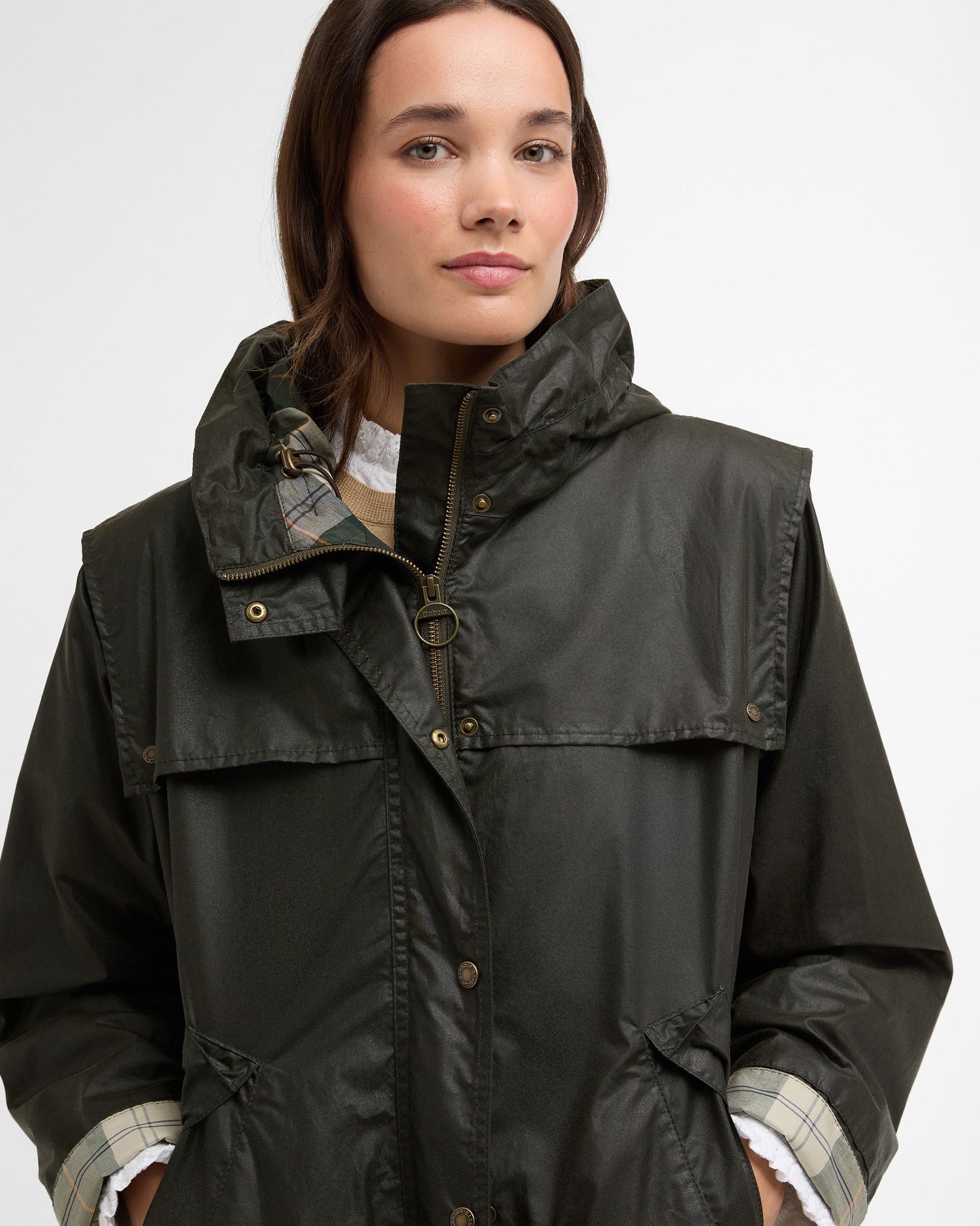 Ornella Wax Jacket - Archive Olive/Ancient