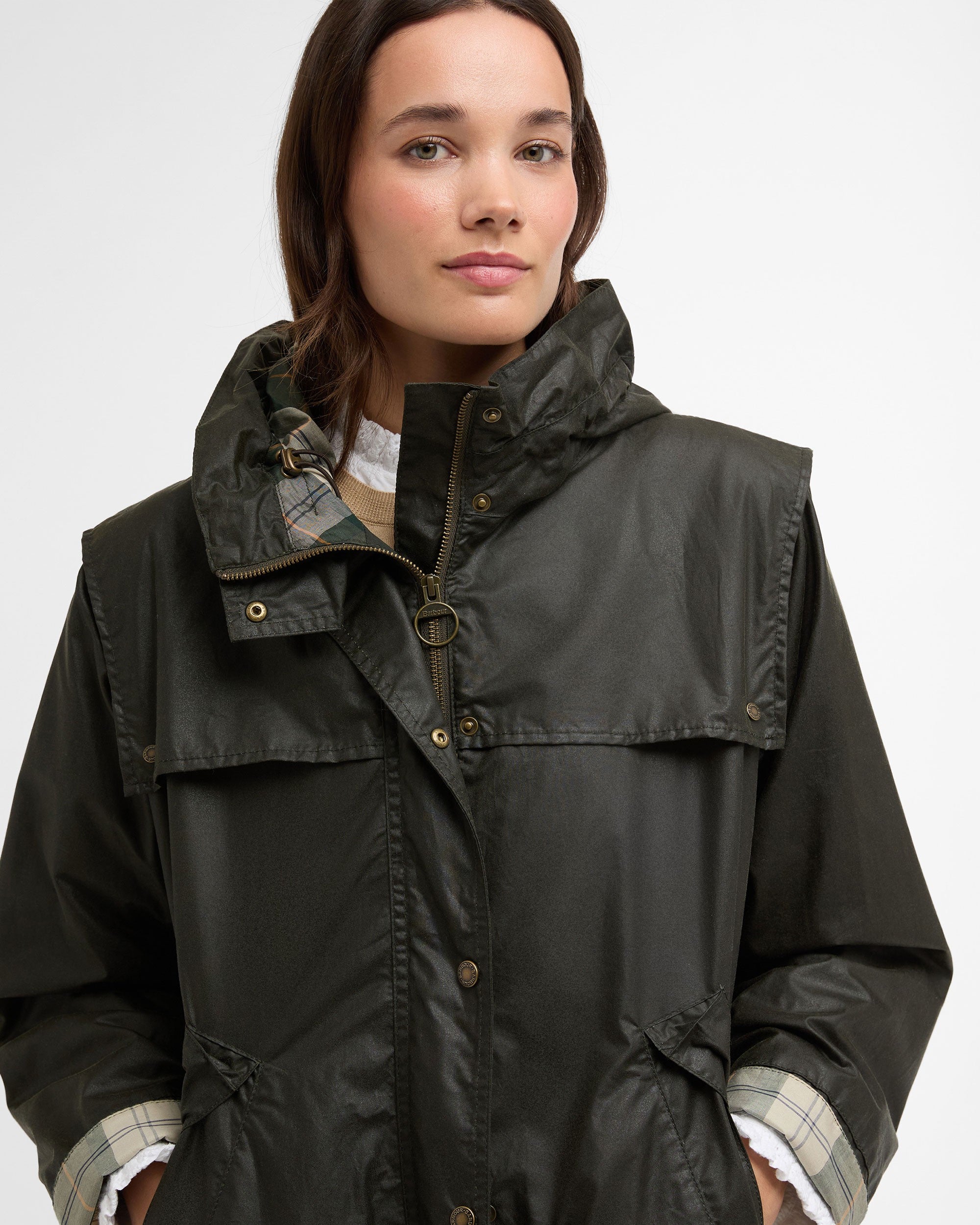 Ornella Wax Jacket - Archive Olive/Ancient