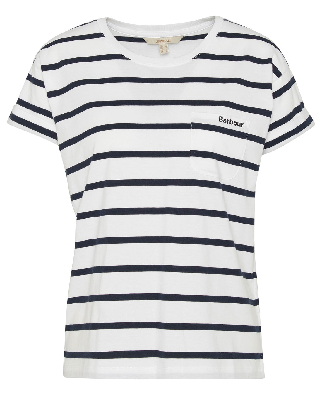 Otterburn Stripe T-Shirt - White/Navy