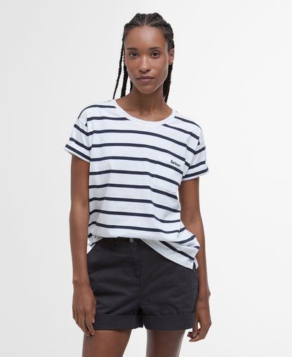 Otterburn Stripe T-Shirt - White/Navy