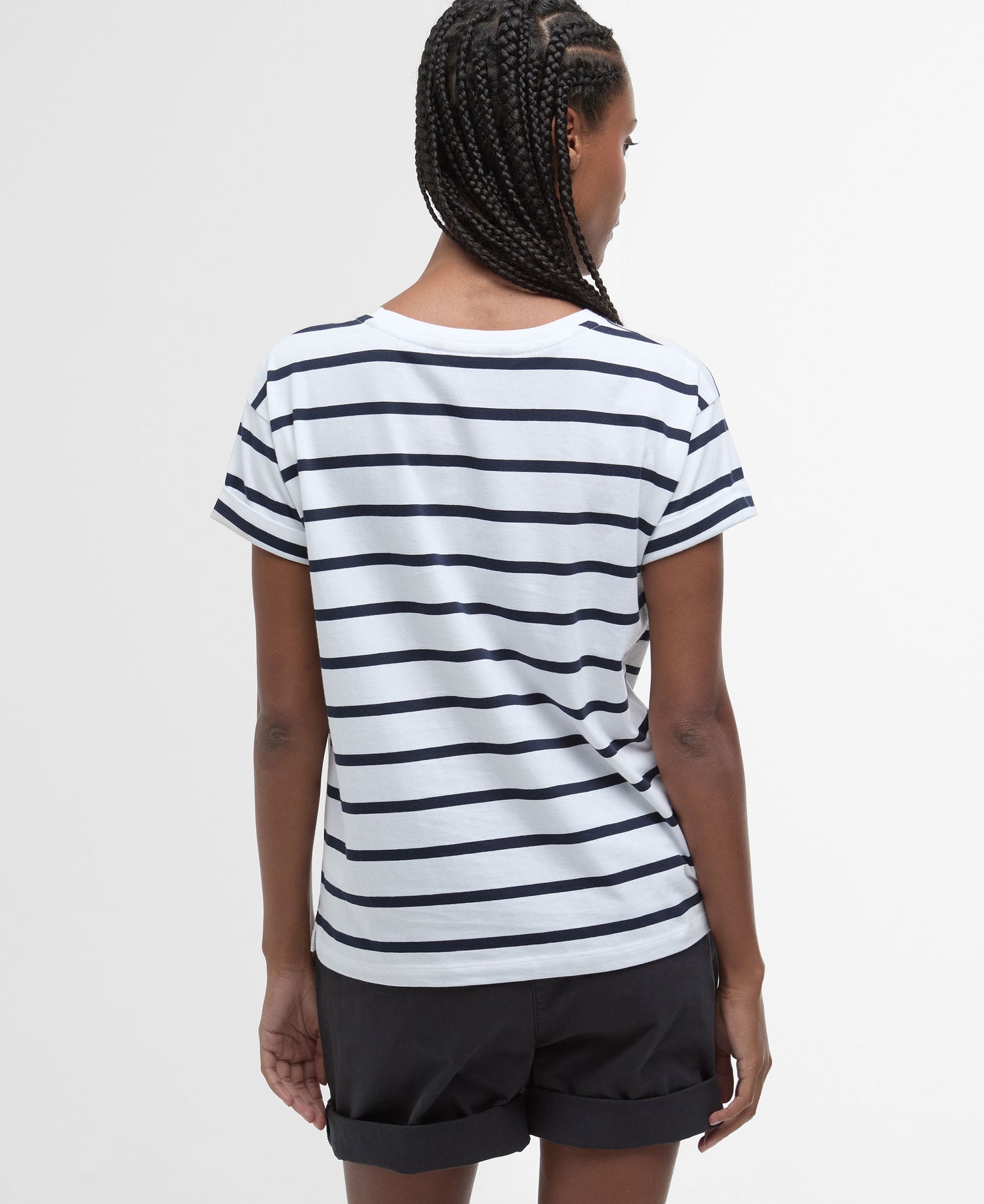 Otterburn Stripe T-Shirt - White/Navy