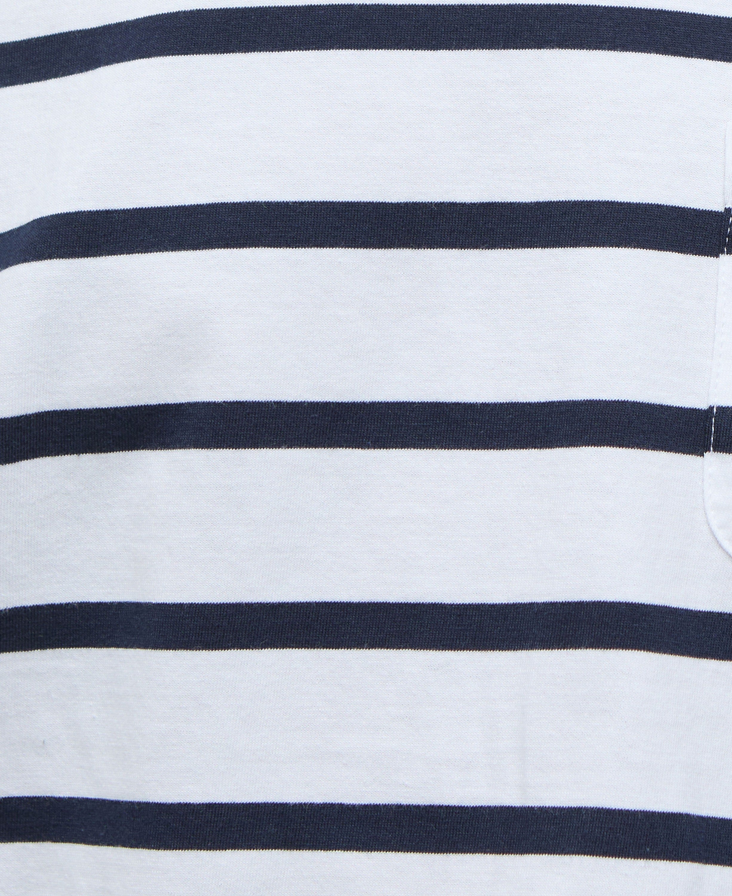 Otterburn Stripe T-Shirt - White/Navy