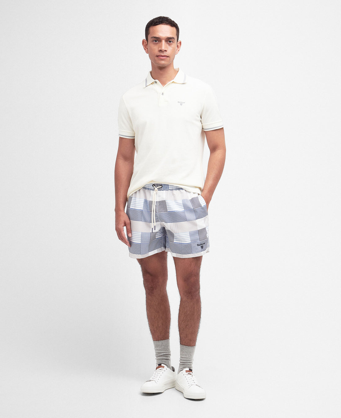 Patch Swim Shorts - Sky