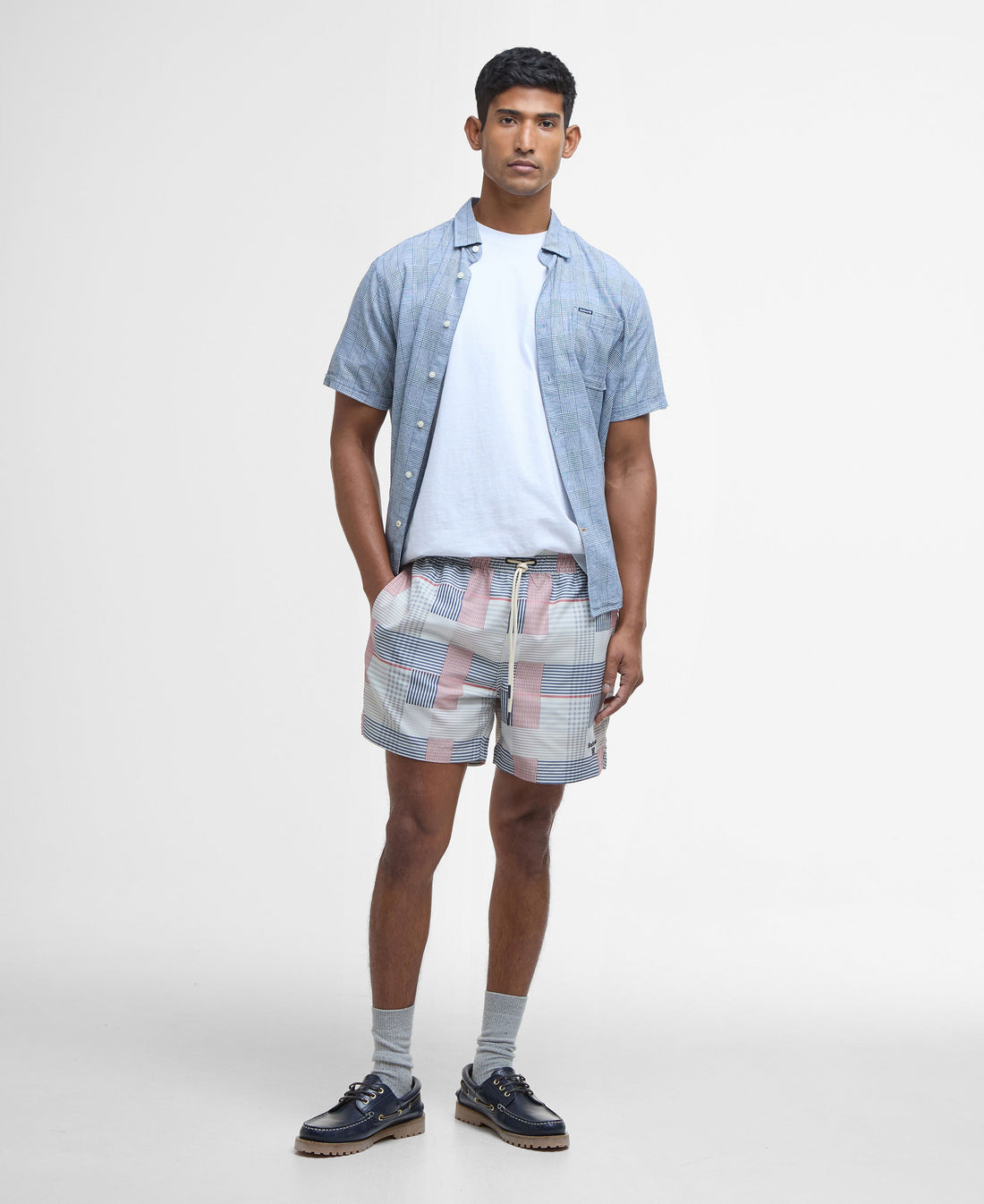 Patch Swim Shorts - Washed Stone