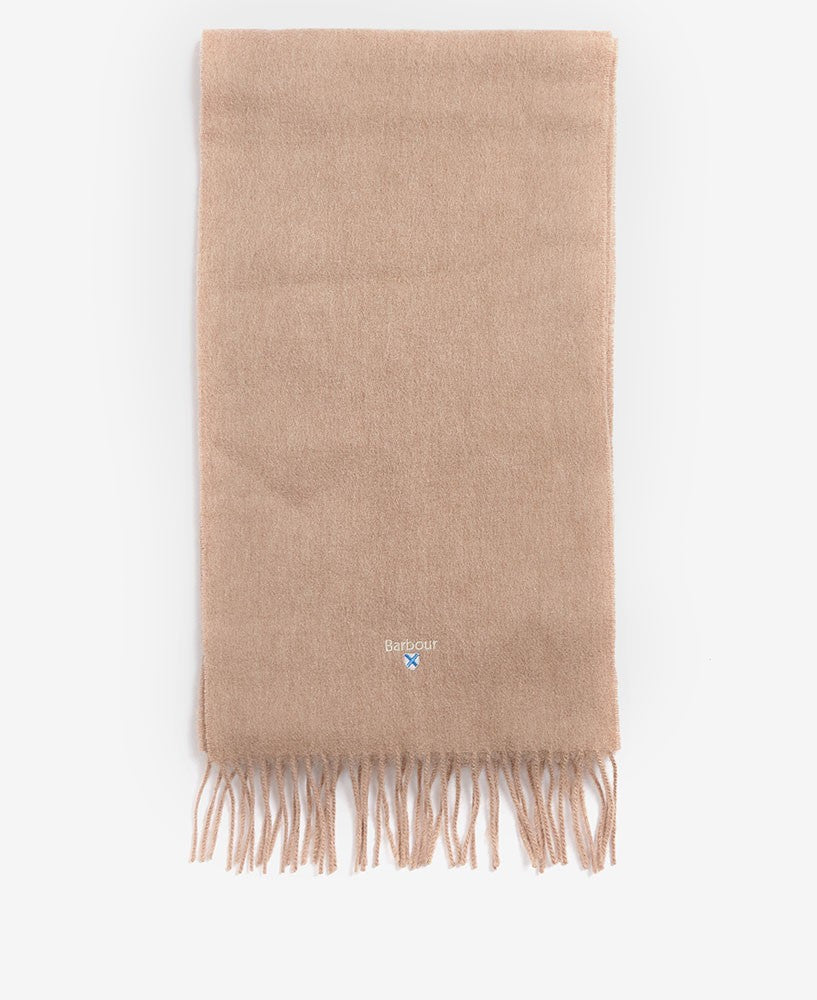 Landmark | Barbour Plain Lambswool Scarf in Light Brown