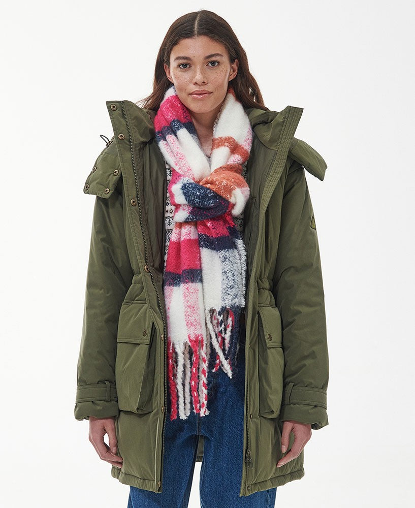 Rawson Check Scarf - Dahlia/Navy
