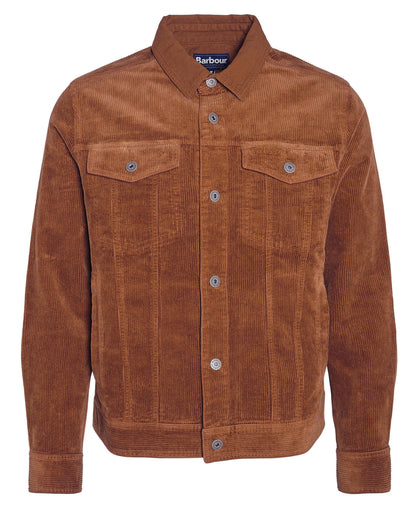 Garment Dyed Cord Overshirt - Dark Honey