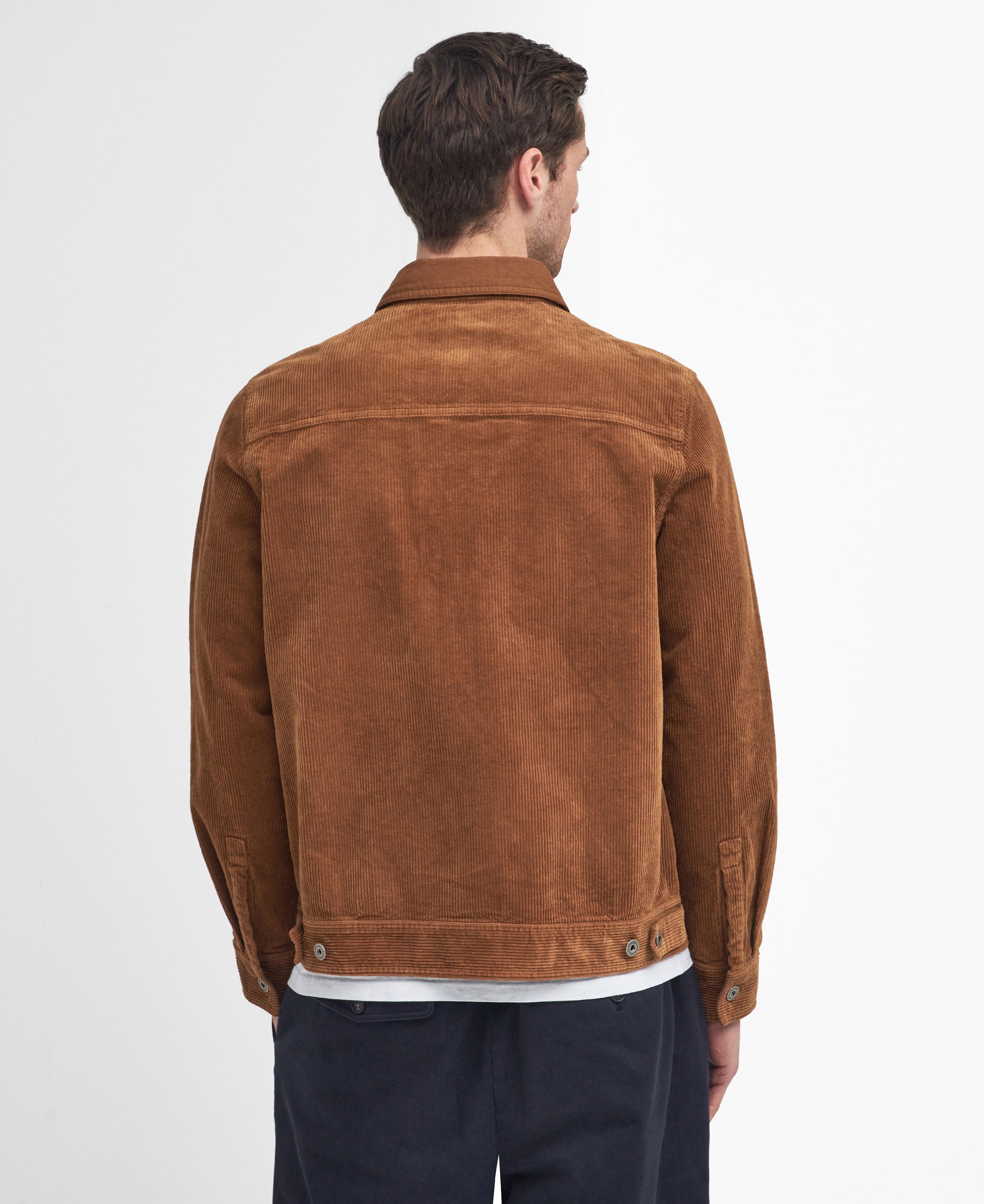 Garment Dyed Cord Overshirt - Dark Honey