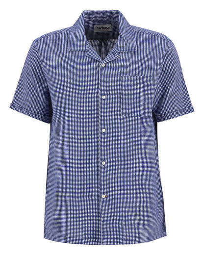Rudbeck Textured Summer Fit Shirt - Navy