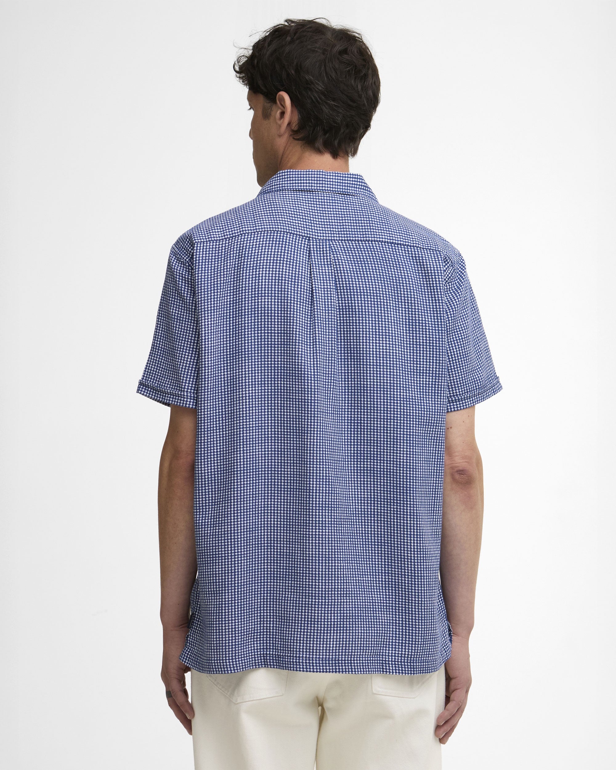 Rudbeck Textured Summer Fit Shirt - Navy