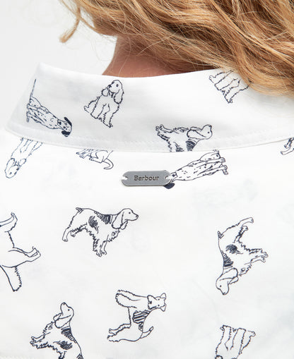 Safari Shirt - Linear Dog Print