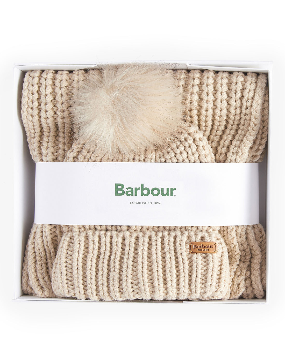 Saltburn Beanie &amp; Scarf Gift Set - Pearl