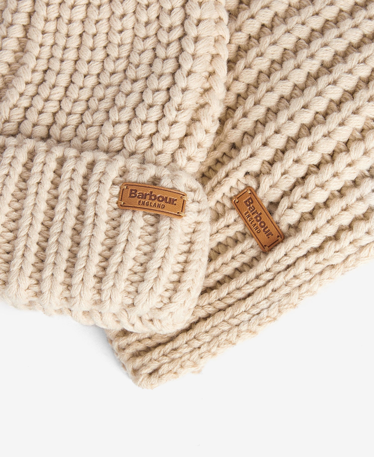 Saltburn Beanie &amp; Scarf Gift Set - Pearl