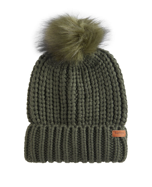 Barbour Accessories Saltburn Beanie Hat in Olive Landmark