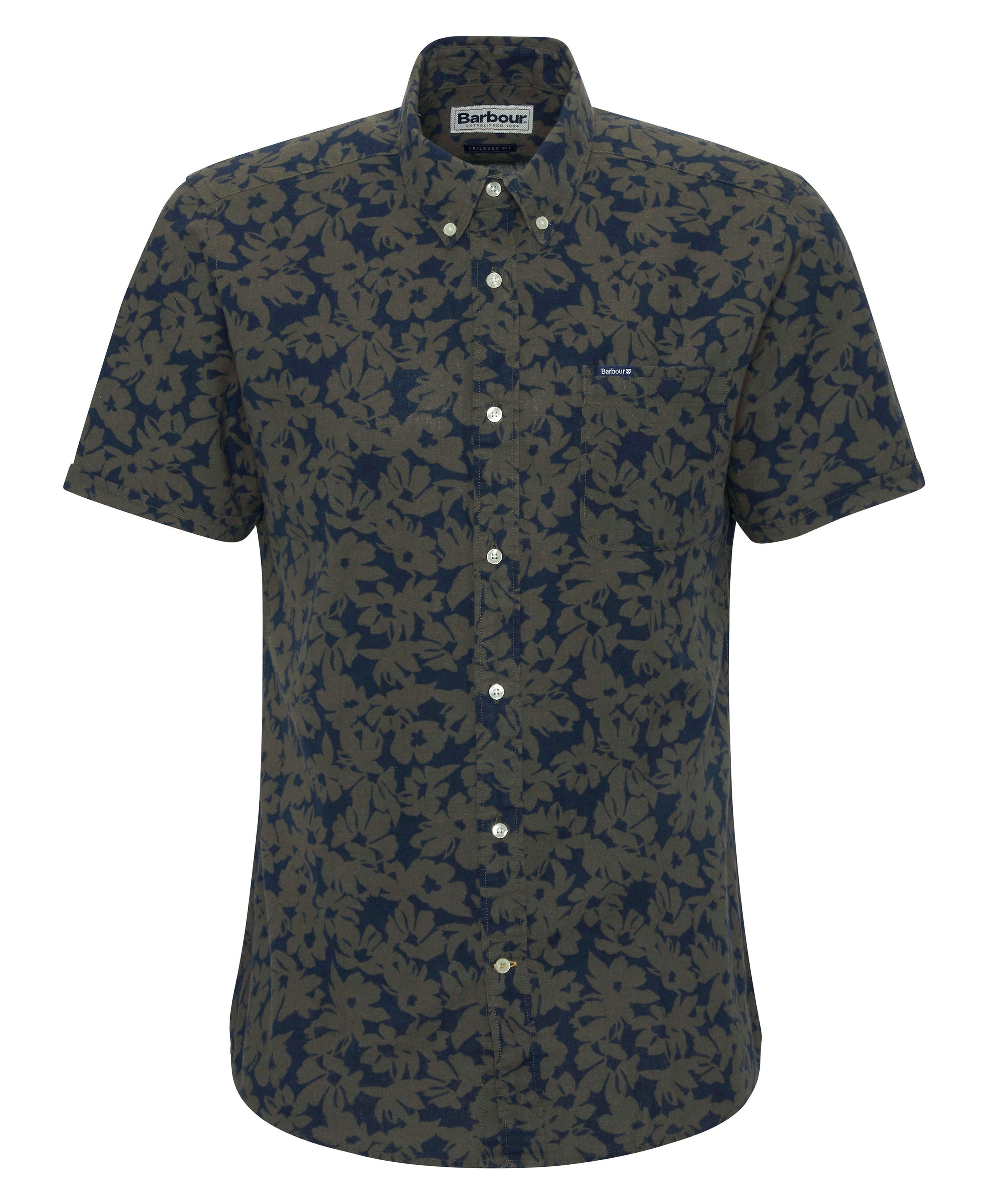 Sidmouth Printed Short Sleeve Shirt - Navy