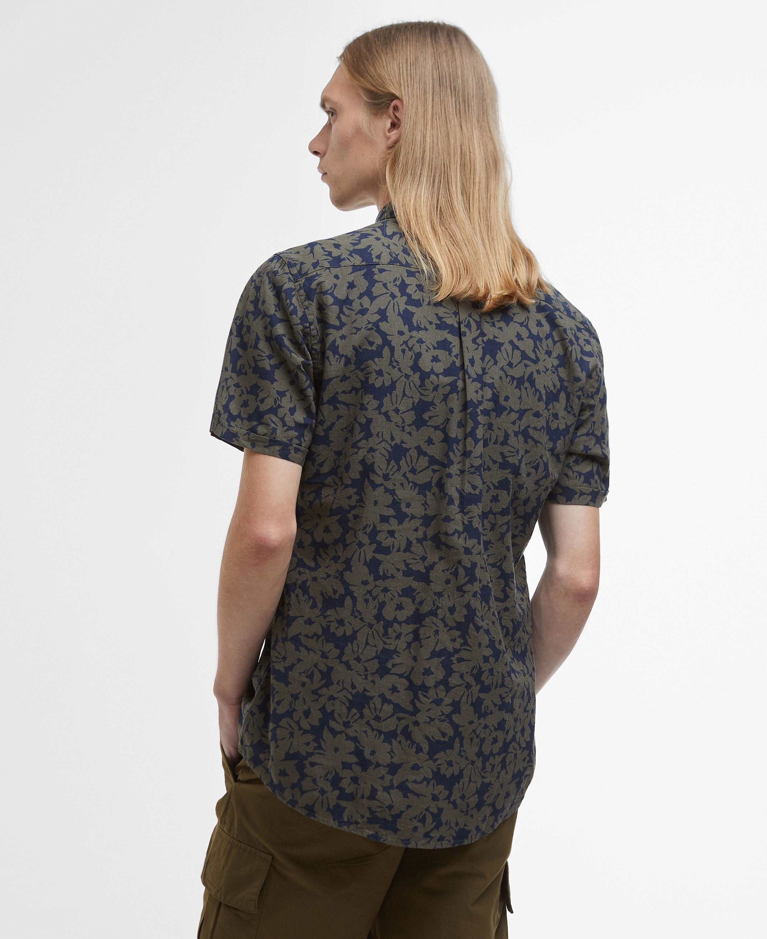 Sidmouth Printed Short Sleeve Shirt - Navy